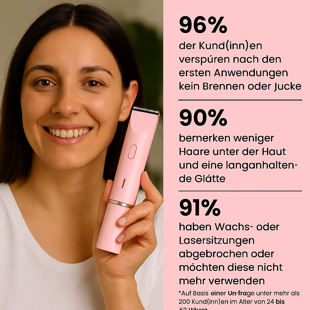 Elektrischer 2-in-1-Rasierer mit Turbo-Modus