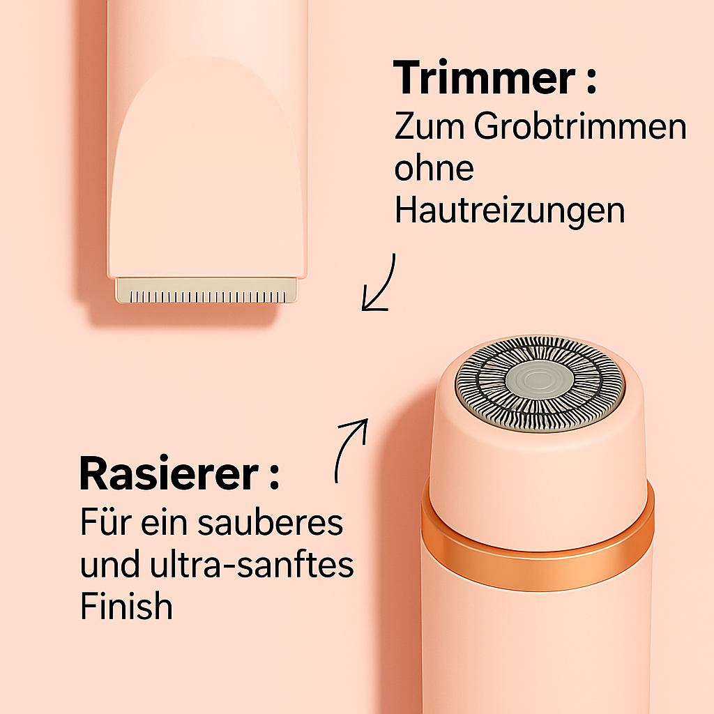 Elektrischer 2-in-1-Rasierer mit Turbo-Modus