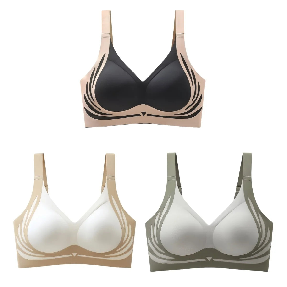 🔥Letzter Tag Kaufe 1 und erhalte 3 Packungen: Bügelloser Top-Stütz-BH👍Keine schlaffen Brüste mehr