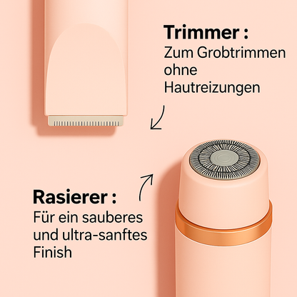 Elektrischer 2-in-1-Rasierer mit Turbo-Modus