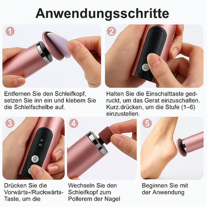 Professioneller 2-in-1-Hornhautentferner – Für die Pflege von Füßen und Händen zu Hause